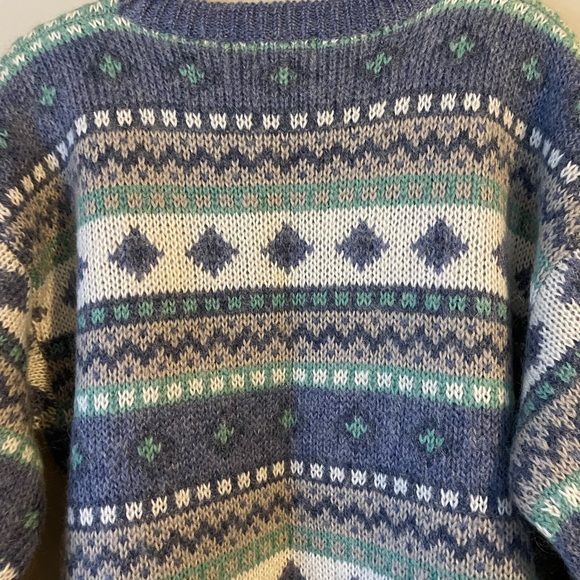 L. L. Bean 80’s Vintage Mohair Wool Blend Cozy Chunky Sweater - Picture 9 of 12